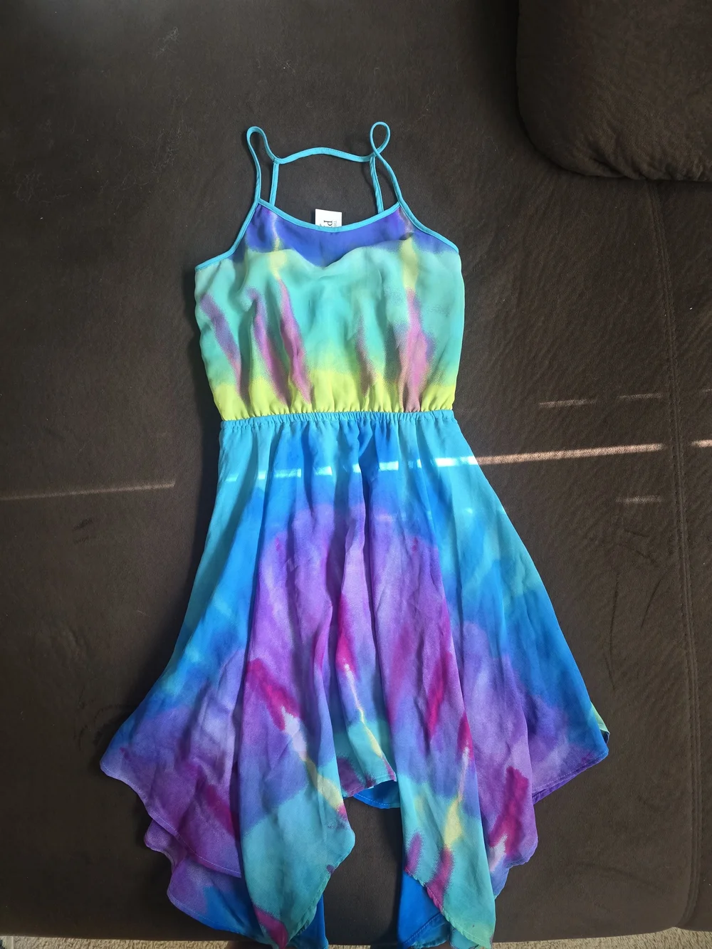 The Children's Place Tie-Dye Dance Dress - Blue, Purple, Green